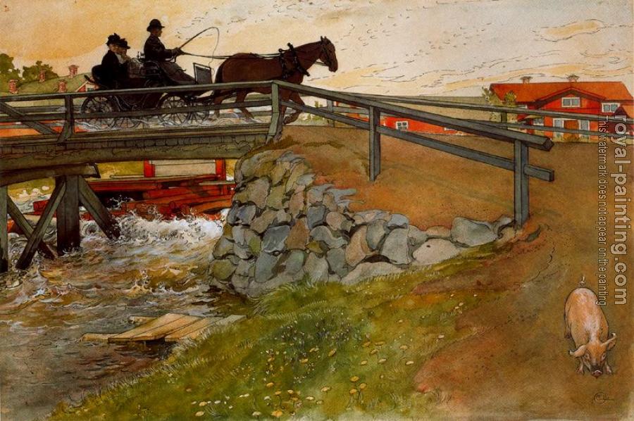 Carl Larsson : The bridge Carl Larsson : The bridge